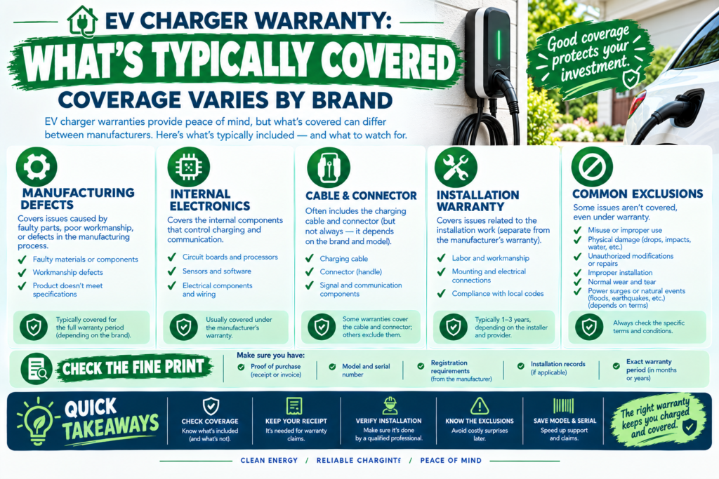 EV Charger Warranty: What’s Typically Covered?