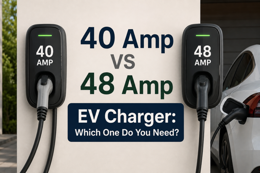 40 Amp vs 48 Amp EV charger: which amperage is right for your home?