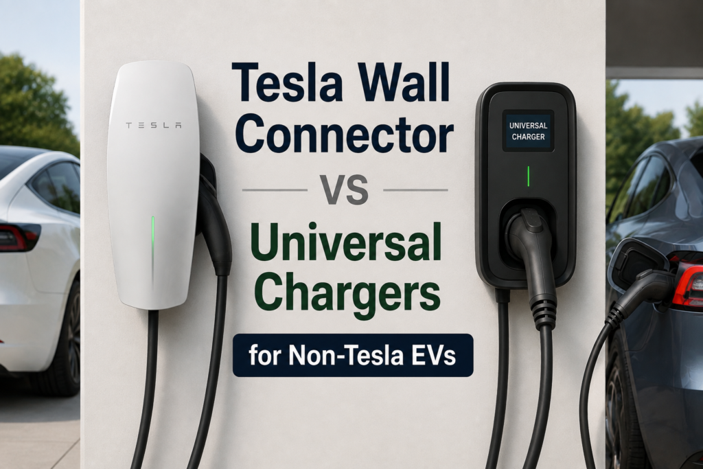 esla Wall Connector vs universal EV chargers for non-Tesla electric vehicles